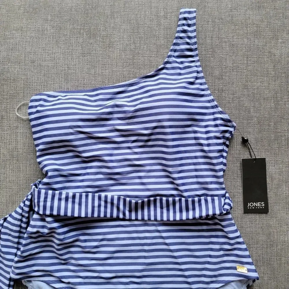 JONES NEW YORK Women ​One-Shoulder One-Piece Swimsuit Size XL